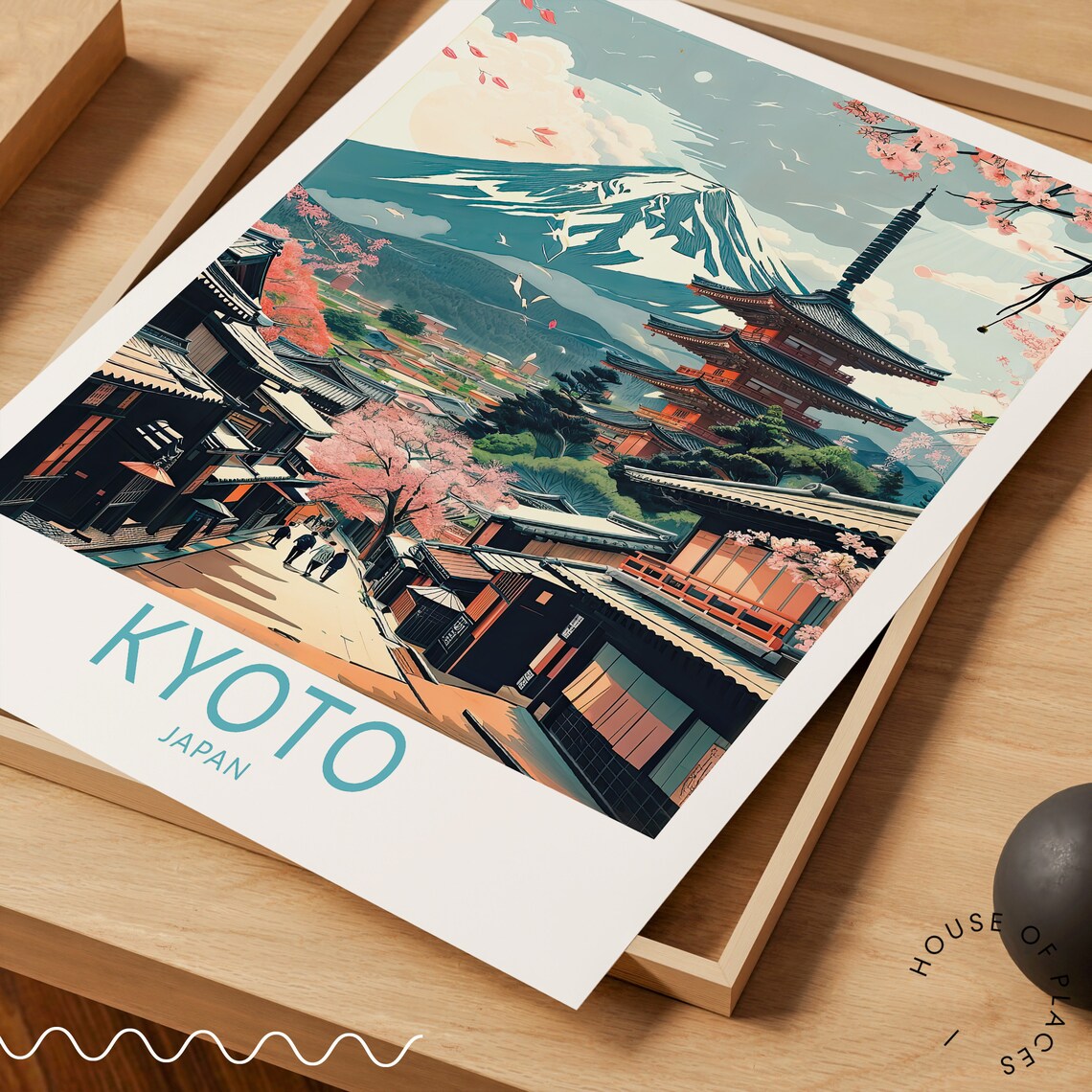 Kyoto Travel Poster, Japan City Wall Art Print - Image 3