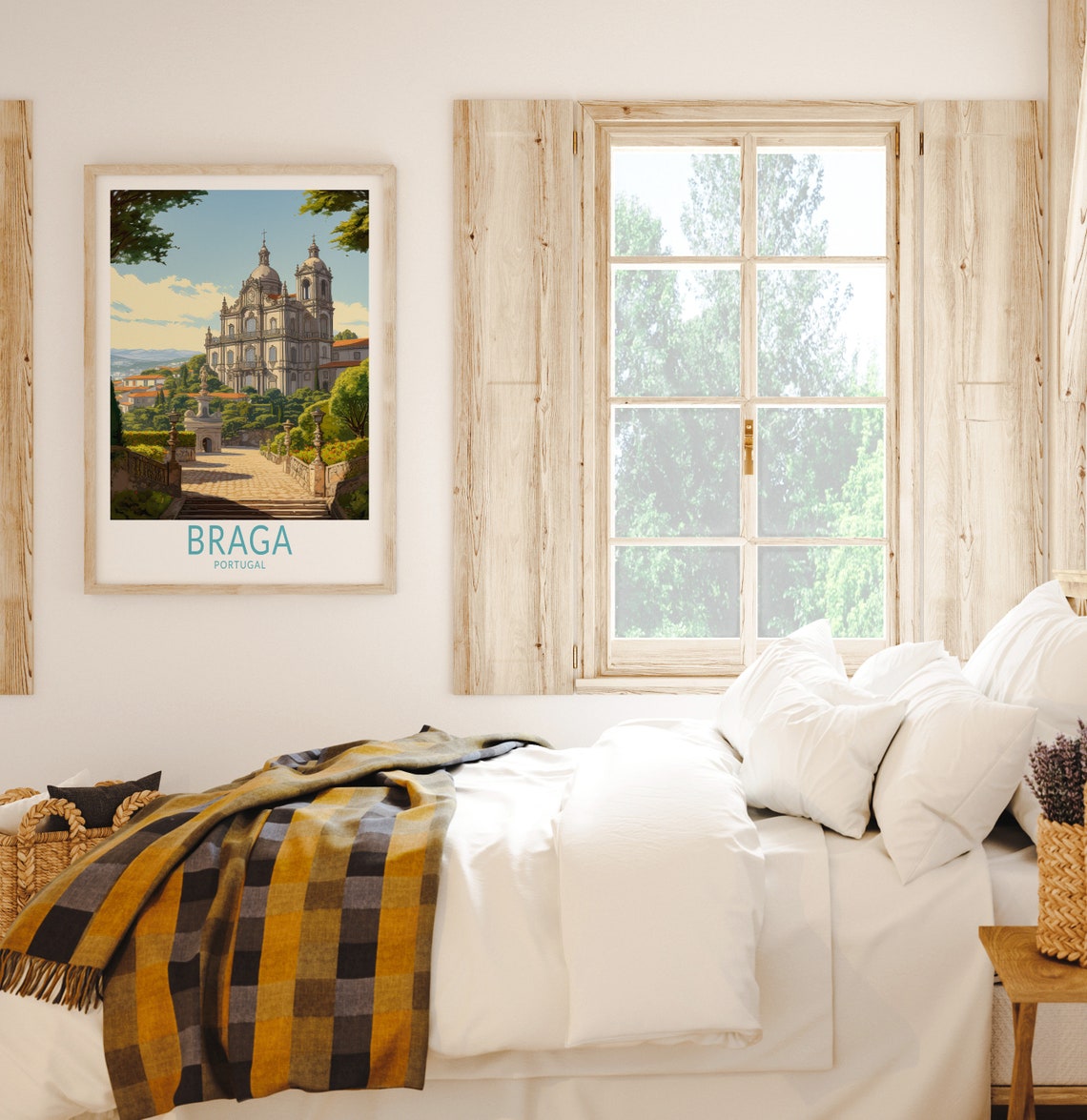 Braga Portugal Travel Poster Wall Art Braga Portugal Poster Braga Portugal Wall Art Portugal Travel Print Travel Gift - Image 2