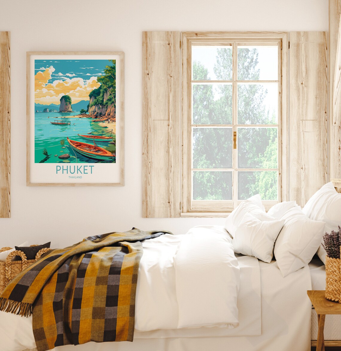 Phuket Thailand Travel Poster, Island Wall Art - Image 2