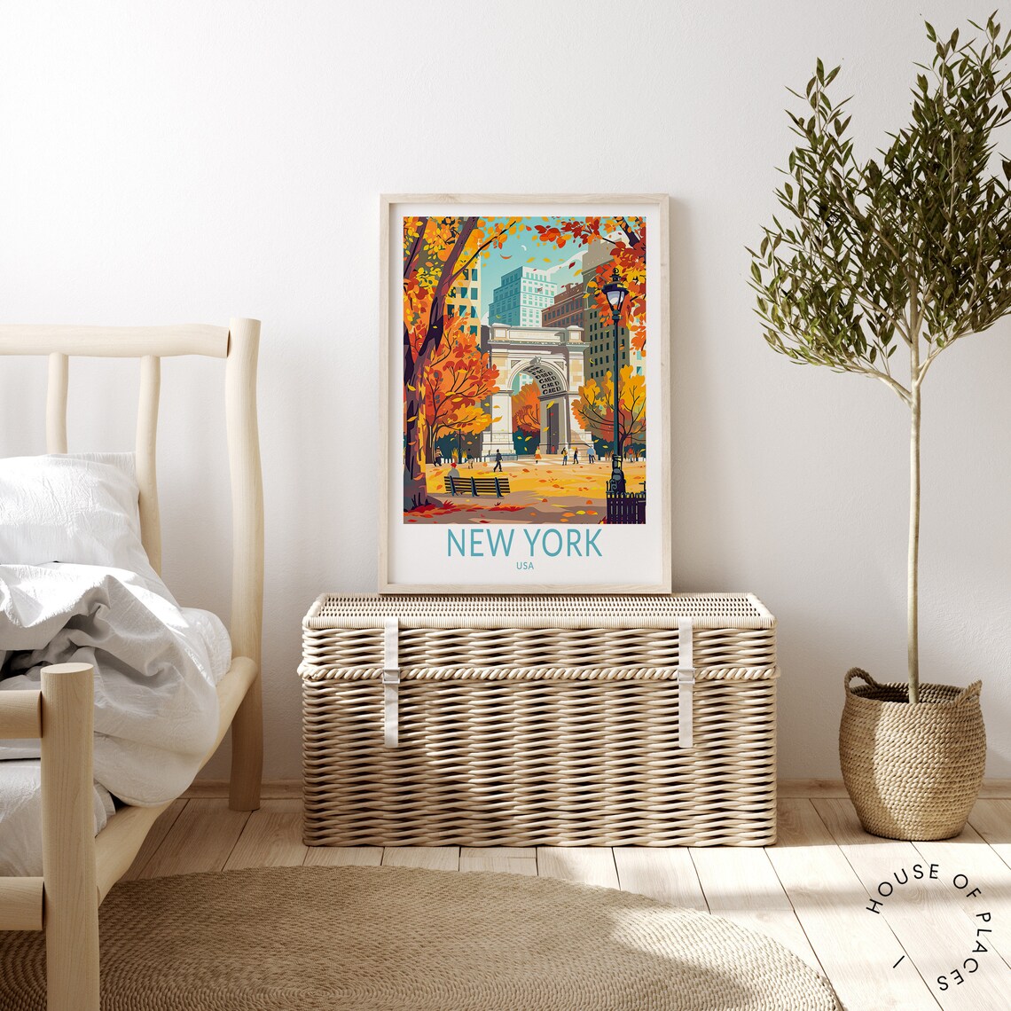 New York USA Travel Poster, City Travel Art Print - Image 4