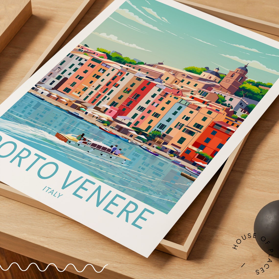 Porto Venere Print Porto Venere Italy Print Italy Coast Wall Art Porto Venere Travel Poster Wedding Present Personalised Gifts - Image 3