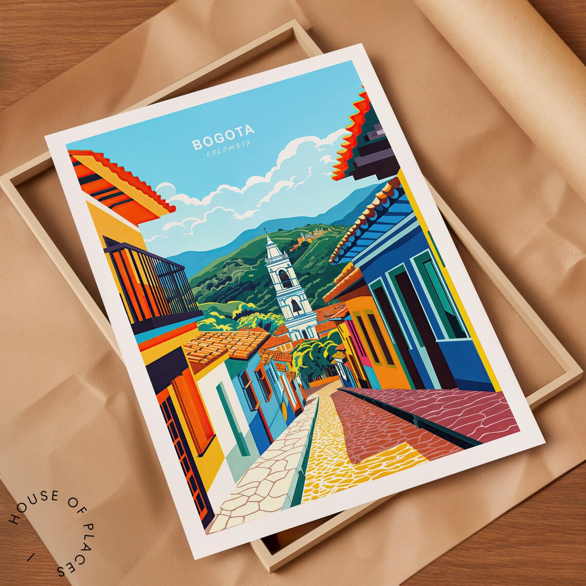 Bogota Colombia Travel Poster, City Wall Art - Image 2