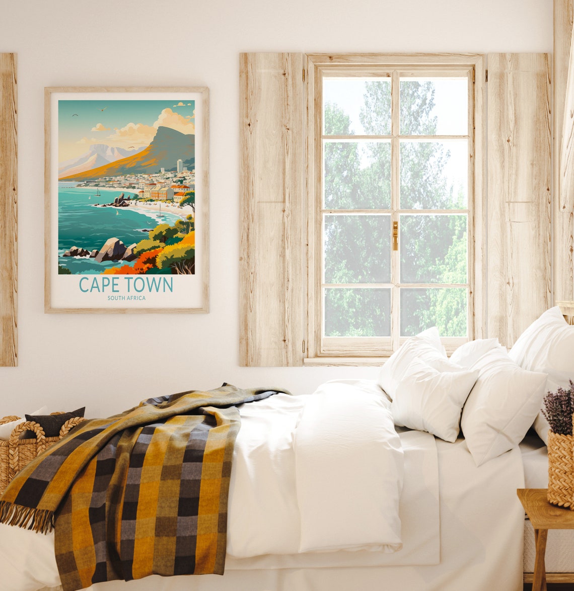 Cape Town South Africa Travel Poster Cape Town Poster Print Custom Travel Poster Personalized Travel Poster Birthday Gifts - Image 2