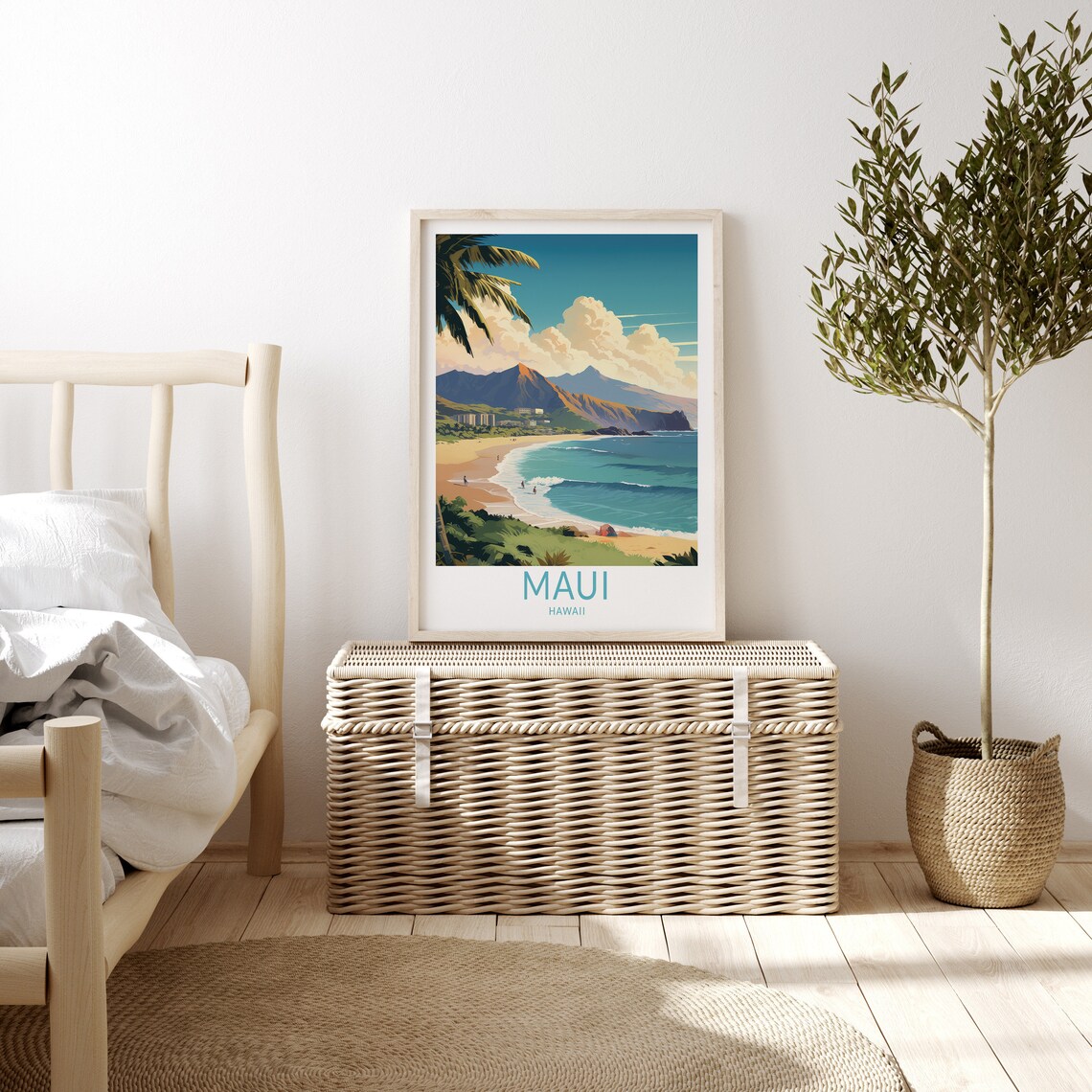 Hawaii Kauai Travel Poster, Coastal Wall Art Print - Image 3