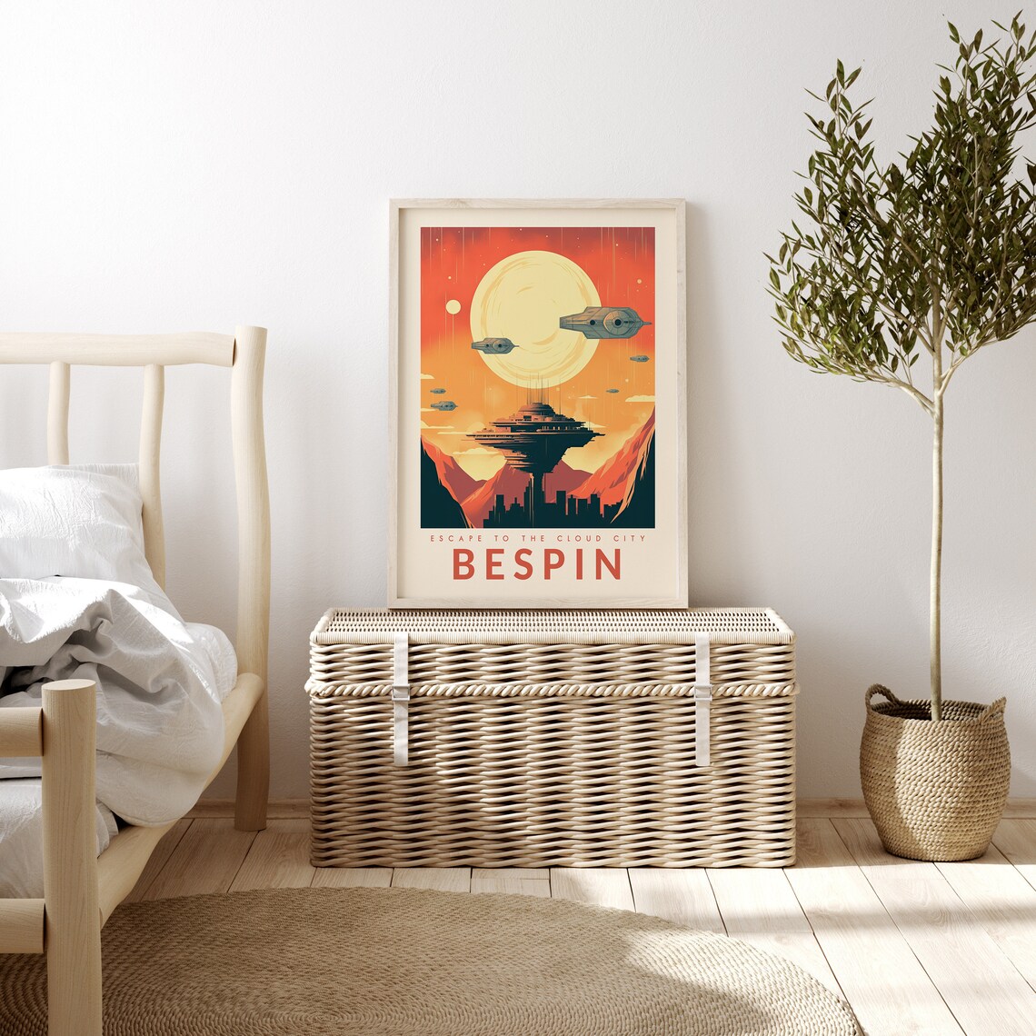 Star Wars Bespin Retro Travel Poster, Original Trilogy - Image 3