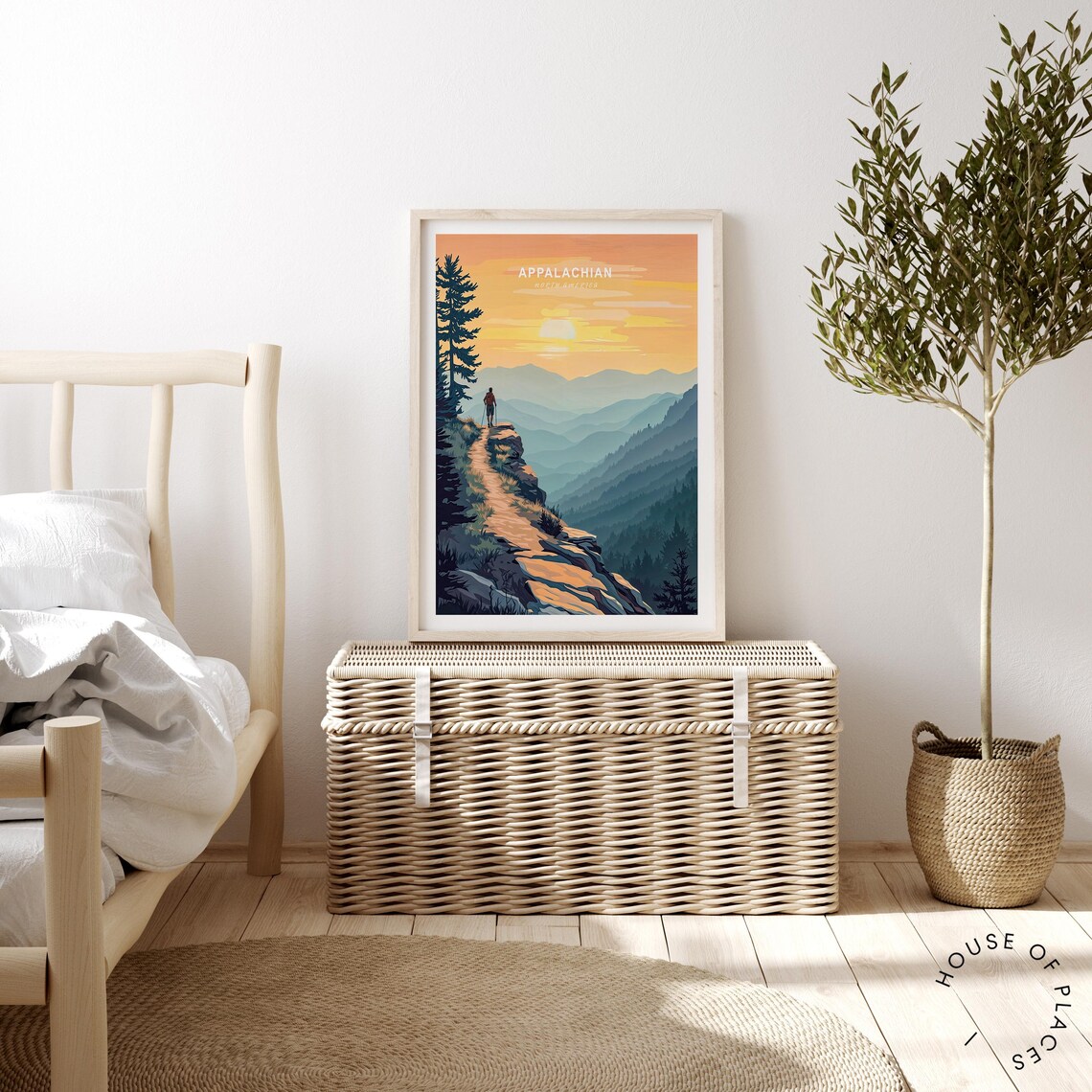 Appalachian North America Poster Appalachian Usa Travel Wall Art North America Travel Print House Warming Gifts Home Decor - Image 2