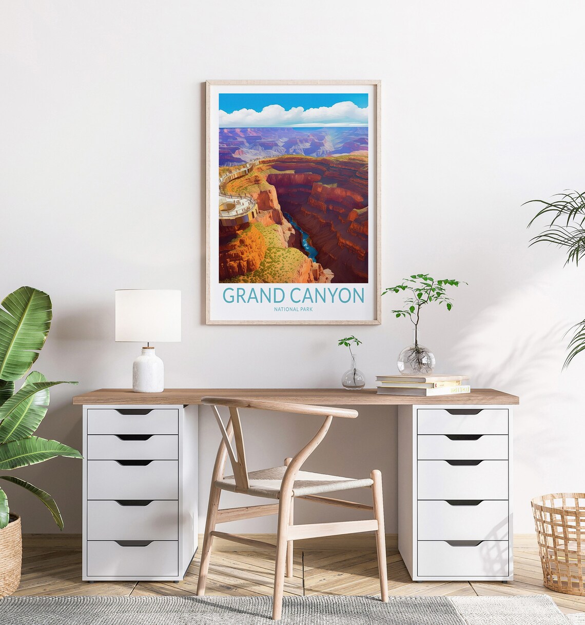 Grand Canyon Travel Poster, National Parks Wall Art - Image 3