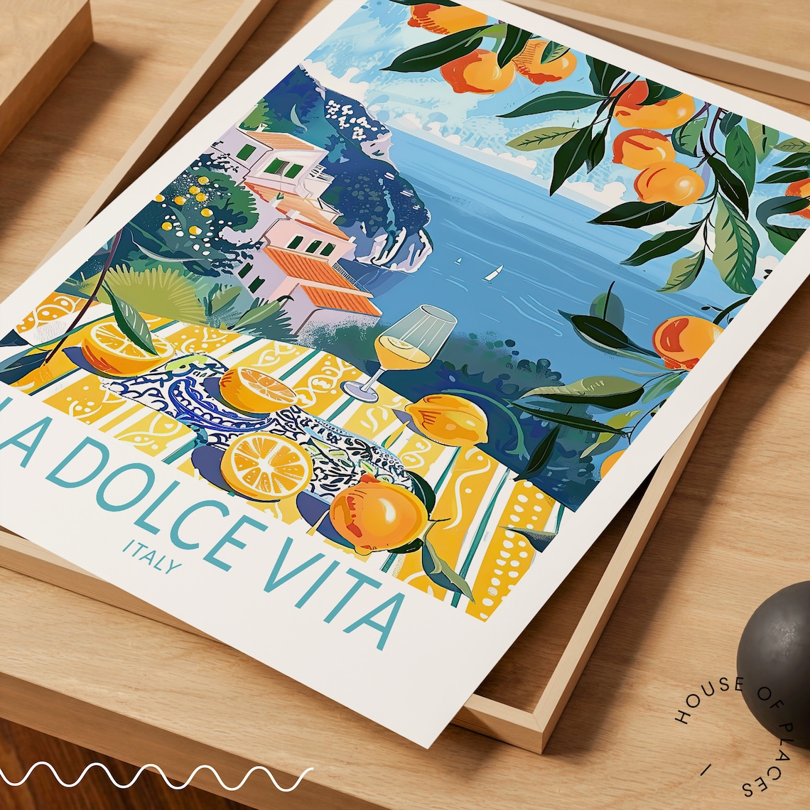 La Dolce Vita Italy Lemons Travel Poster - Image 2