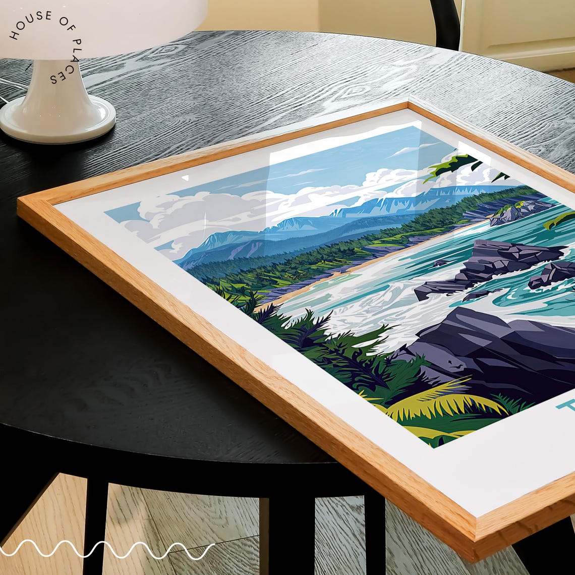 Tofino Canada Surf Coast Rocky Headlands Mountain View Poster - Image 3