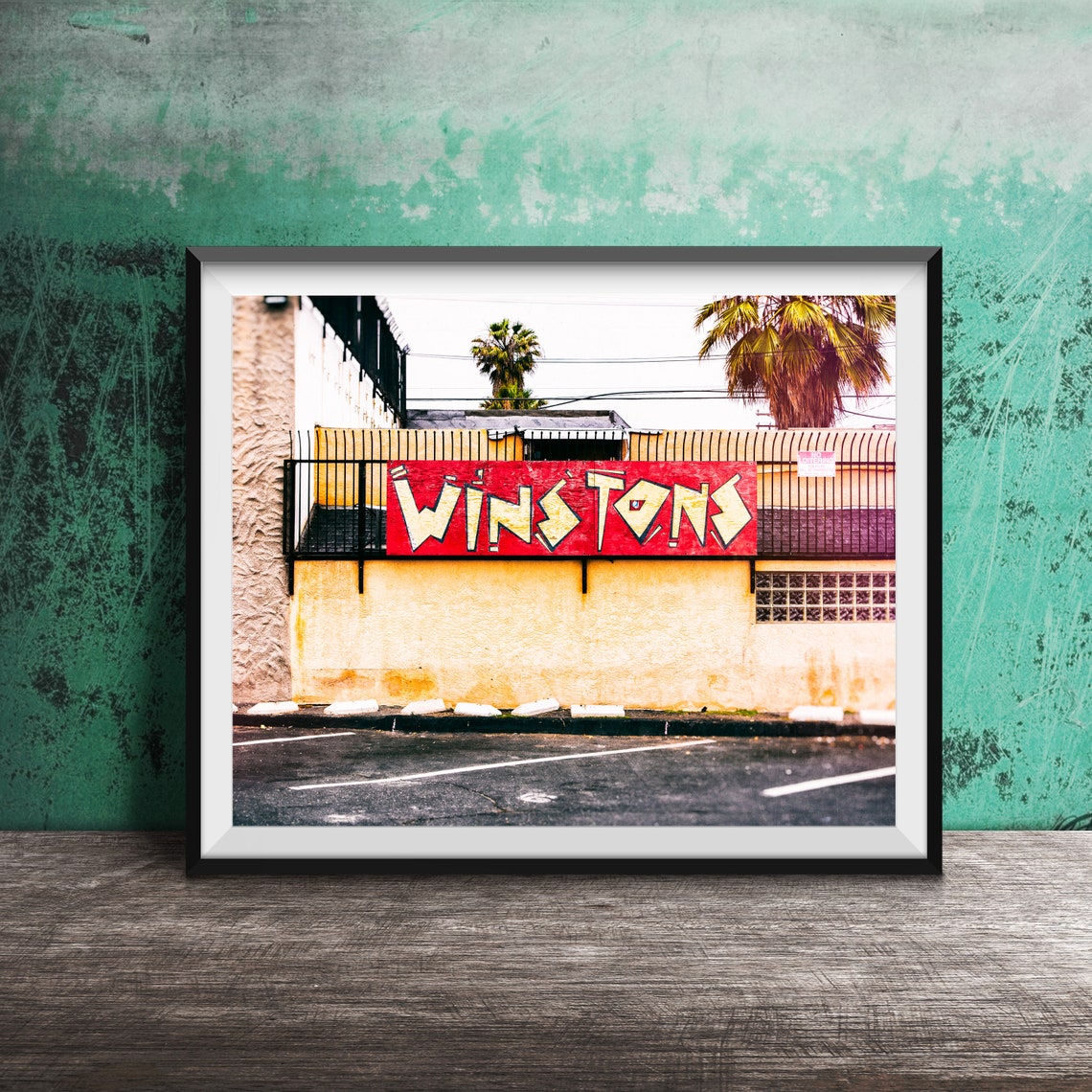 San Diego Photography Winstons Beach Club Unframed Photography Print Street Sign Print Ocean Beach San Diego California