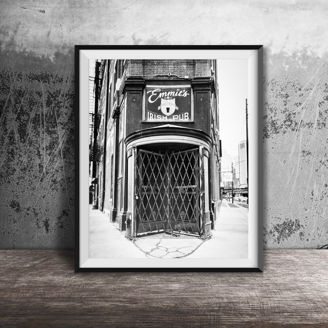 Chicago Irish Bar Emmits, Chicago Travel Poster - Image 2