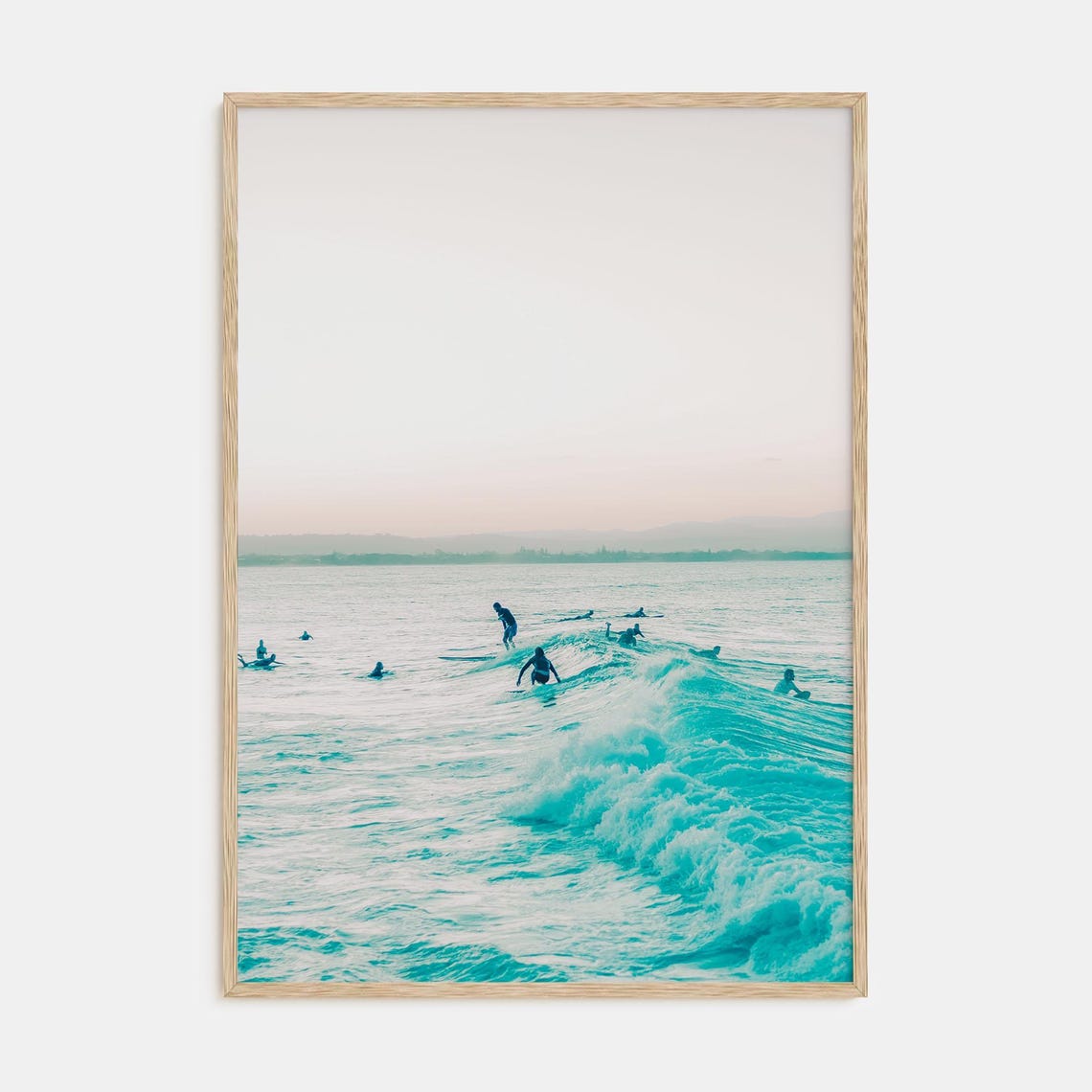 Fine Art Surfing Print Color Photography Poster Ocean Waves Wall Art Beach Decor Coastal Home Decor