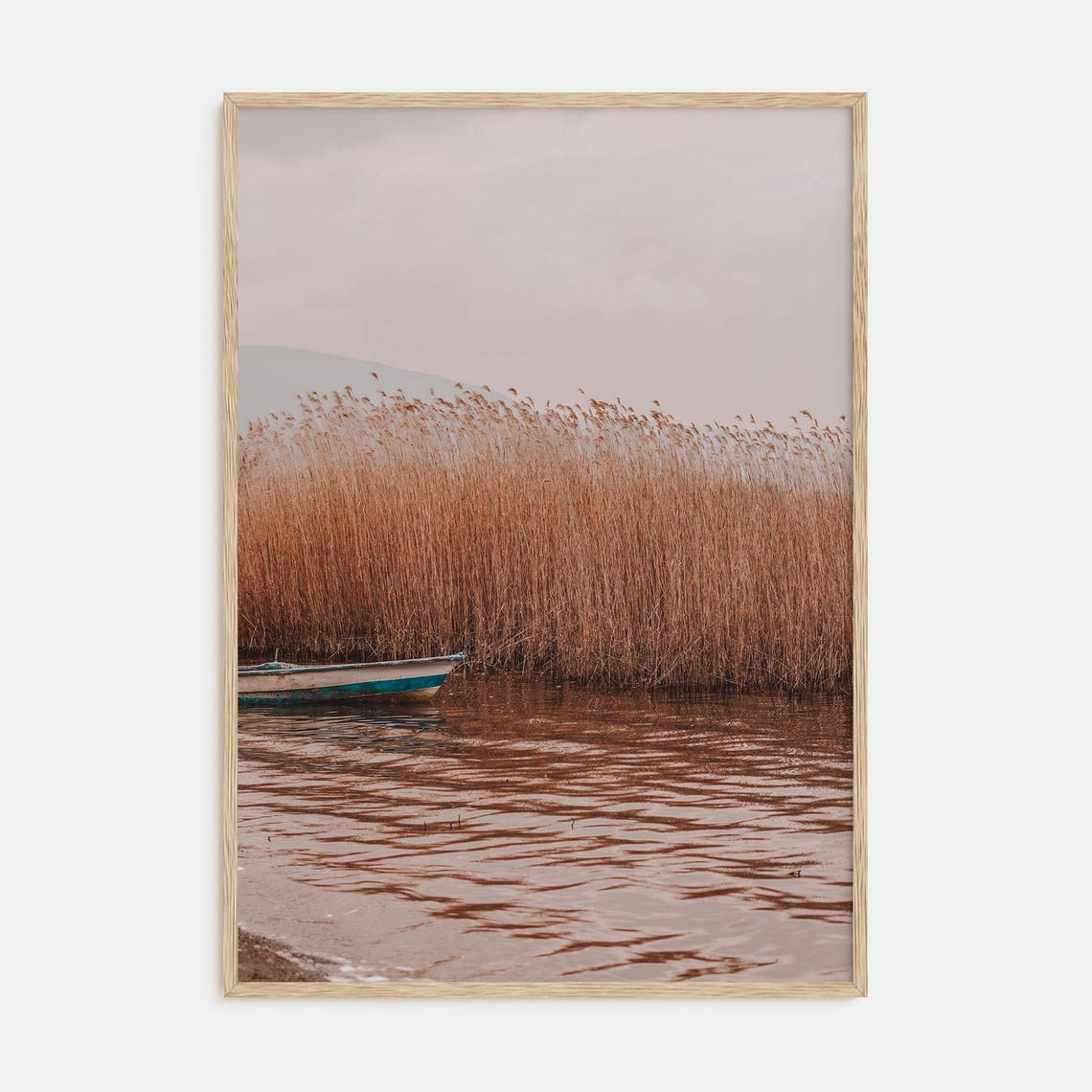 Fine Art Dry Reed Lake Print Color Photography Poster Nature Wall Art Landscape Decor Photography Gift For Her Him