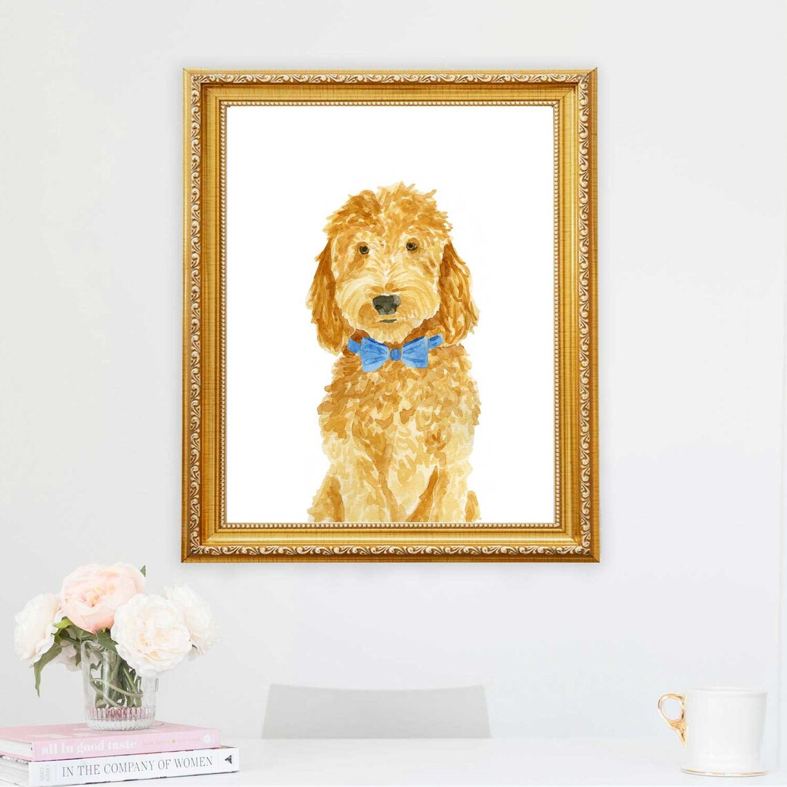 Goldendoodle Portrait Art Print, Labradoodle Dog - Image 3