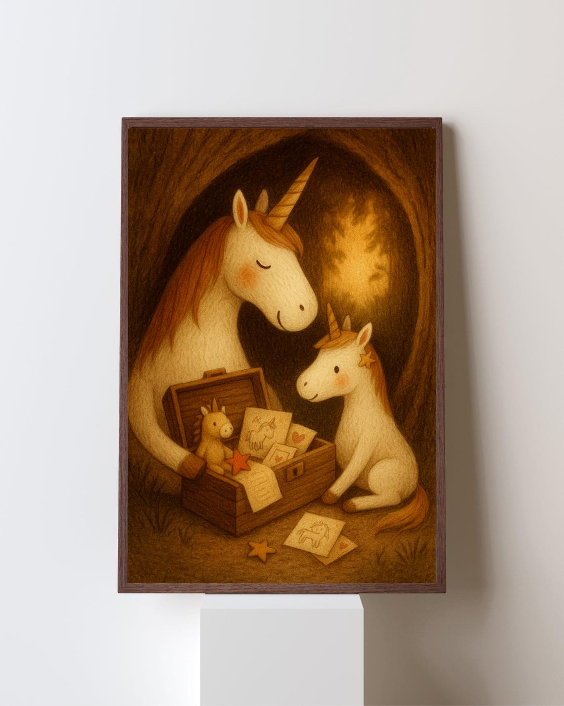 Unicorn Memory Box, Magical Nursery Decor Poster