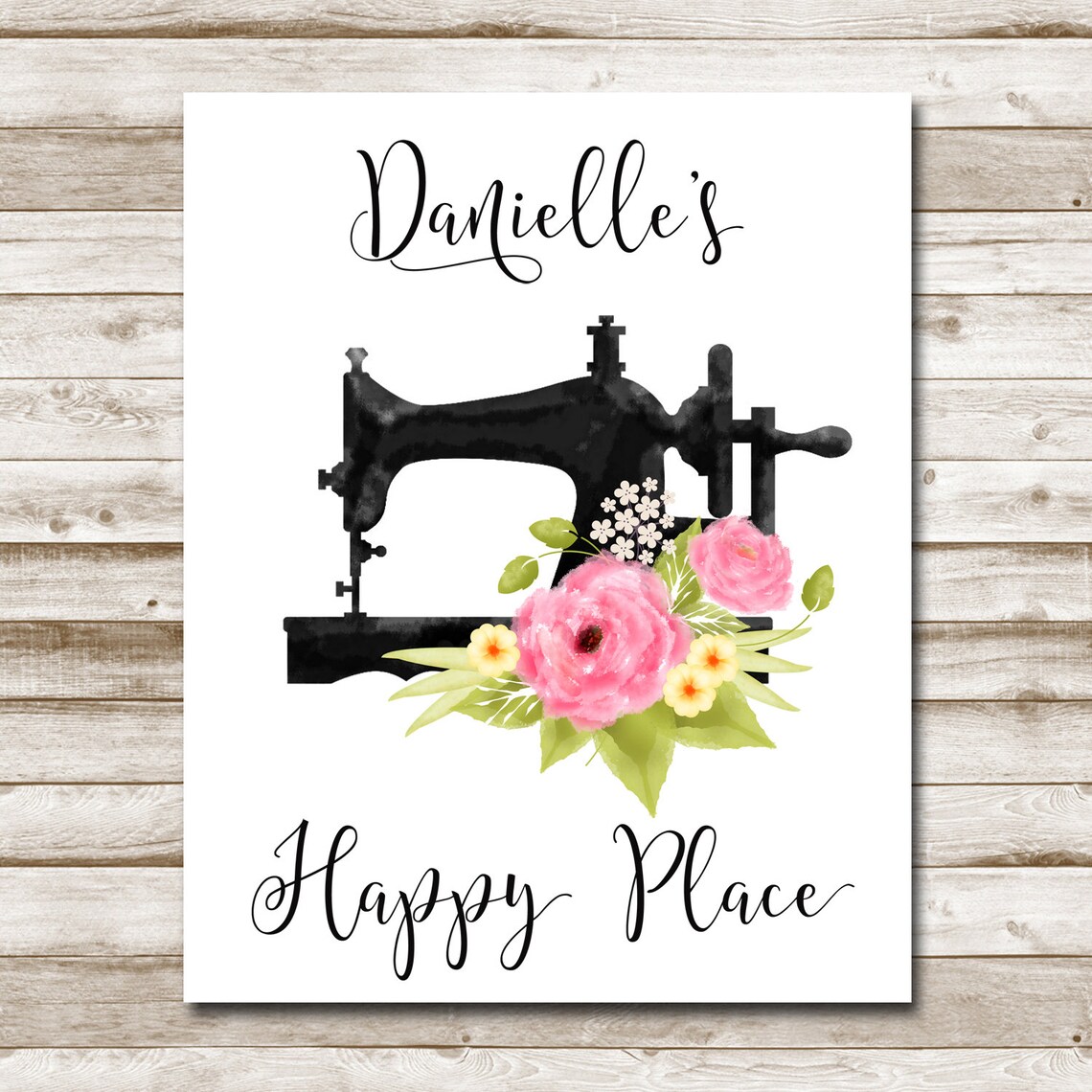Personalized Craft Room Sign, Vintage Art Print - Image 4