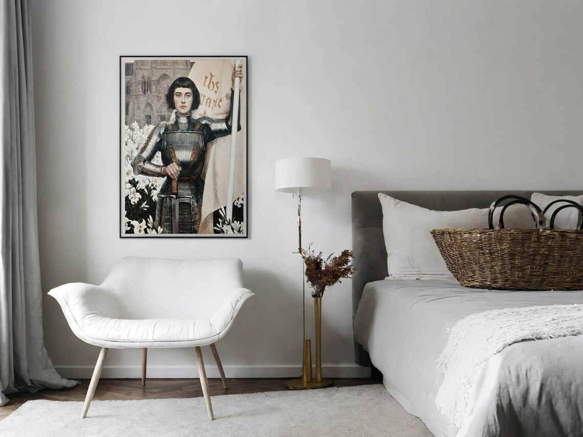 Saint Joan of Arc Albert Lynch Armored Knight Historical Portrait Poster - Image 8