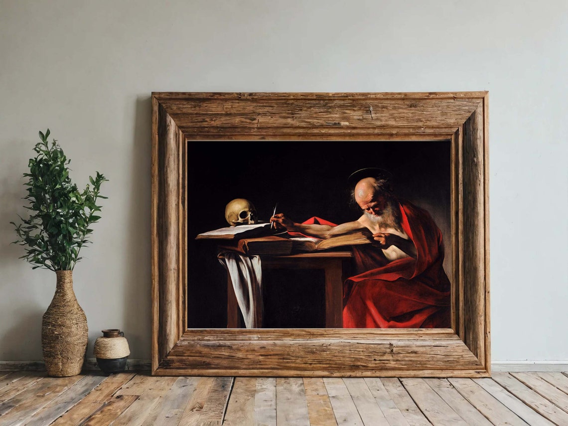 Caravaggio Saint Jerome Writing Baroque Masterpiece Art Poster - Image 8