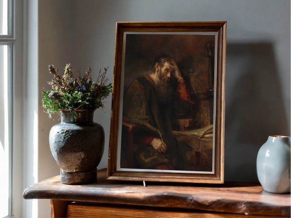 Apostle Paul By Rembrandt Art Print, Baroque Classic