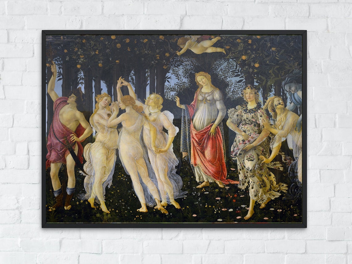 Botticelli Primavera Allegory of Spring Renaissance Masterpiece Poster - Image 4