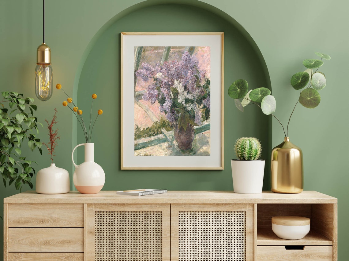 Lilacs Wall Art Vintage Flower Painting Antique Floral Painting Print Flower Art Print Purple Art Print Wall Art - Image 4