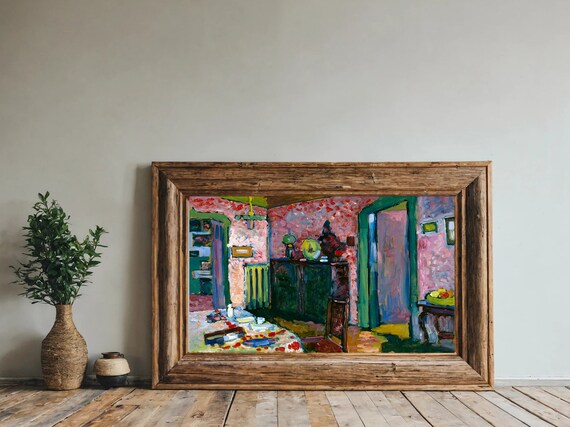 Kandinsky My Dining Room Modernist Painting Print Abstract Art Print Minimalist Art Print Wall Art Abstract Art Gift