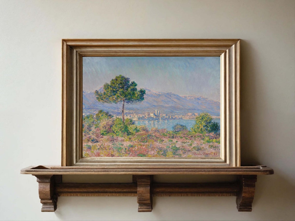 Claude Monet View of Antibes From the Plateau Notre Dame Print - Image 2
