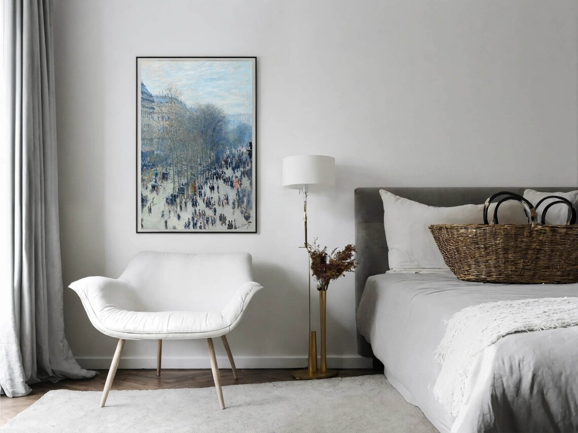 Claude Monet Print Boulevard Des Capucines By Claude Monet Paris Art Print Wall Art Instant - Image 7