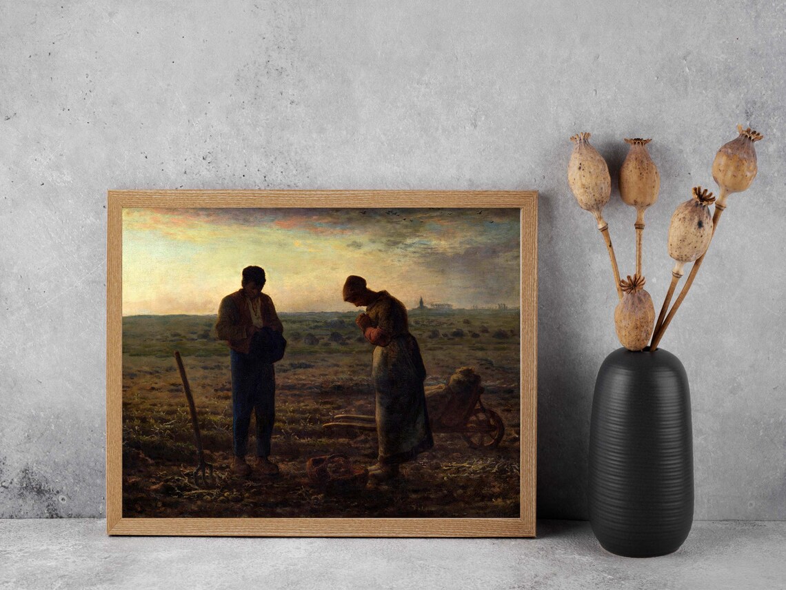 Jean Millet The Angelus Vintage Art Print - Image 3