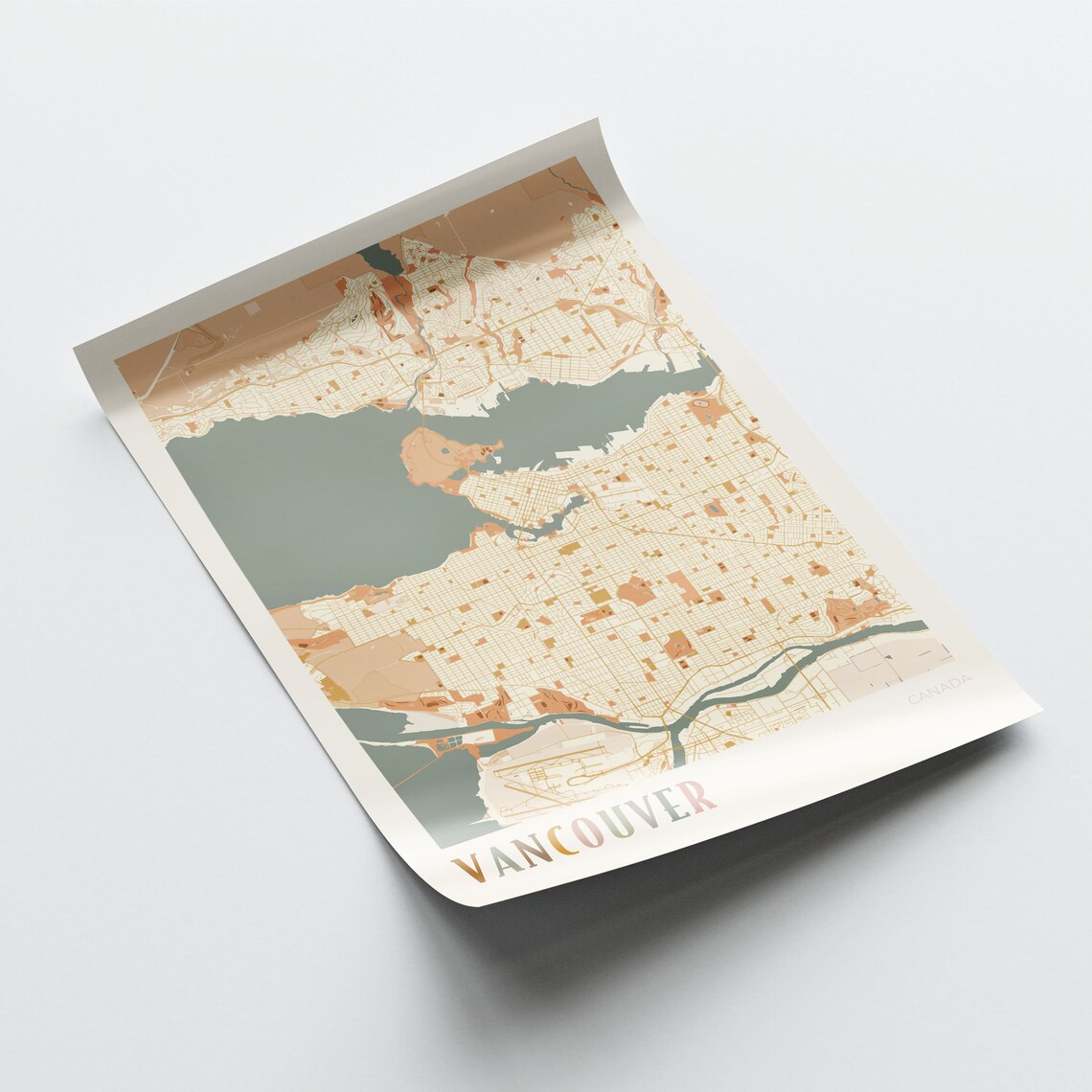Vancouver Map Poster, Boho Travel Poster - Image 2