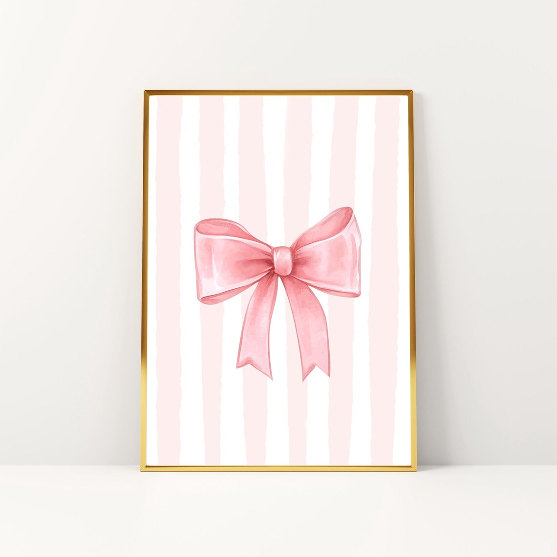Pink Bow Print, Coquette Aesthetic Nursery Poster - Image 3