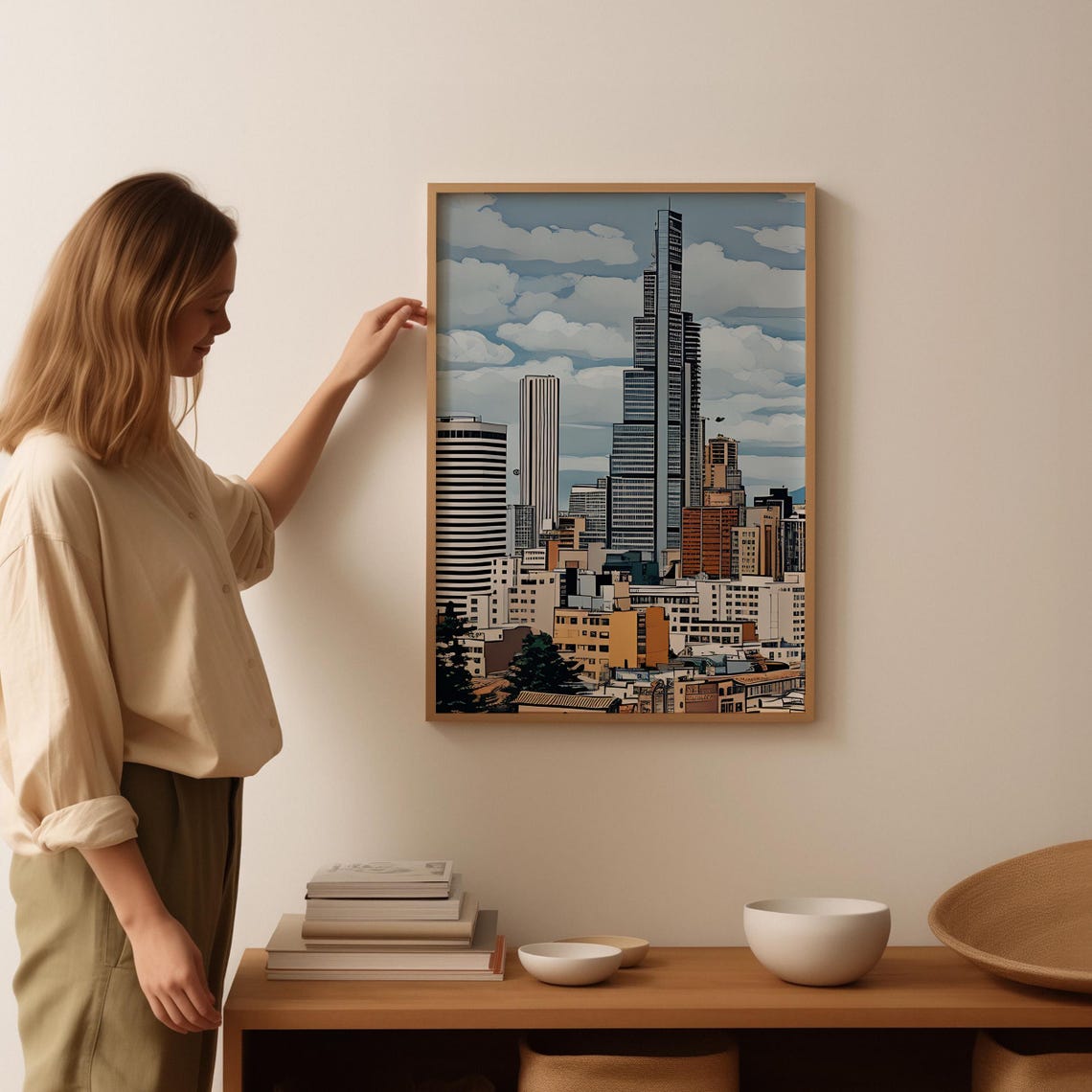 Bogota Art Print Bogota Wall Art Watercolor Art Painting Bogota Gift Bogota Poster Travel Poster Print Bogota Artwork - Image 3