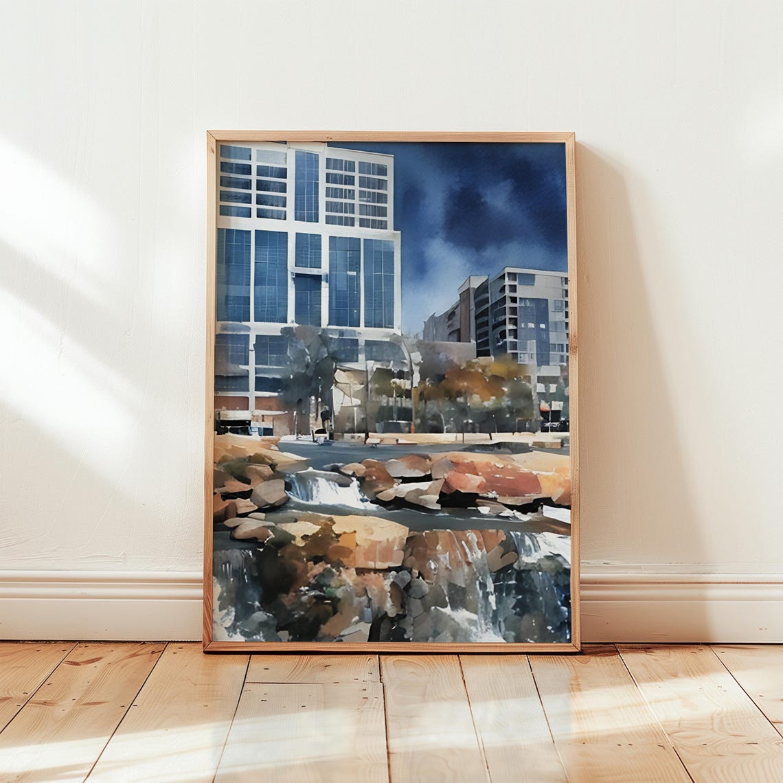 Greenville Art Print Greenville Wall Art Watercolor Art Painting Greenville Gift Greenville Poster Travel Poster Print