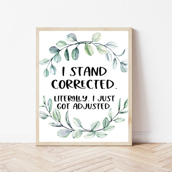 Chiropractor Office Decor Chiropractic Art Print
