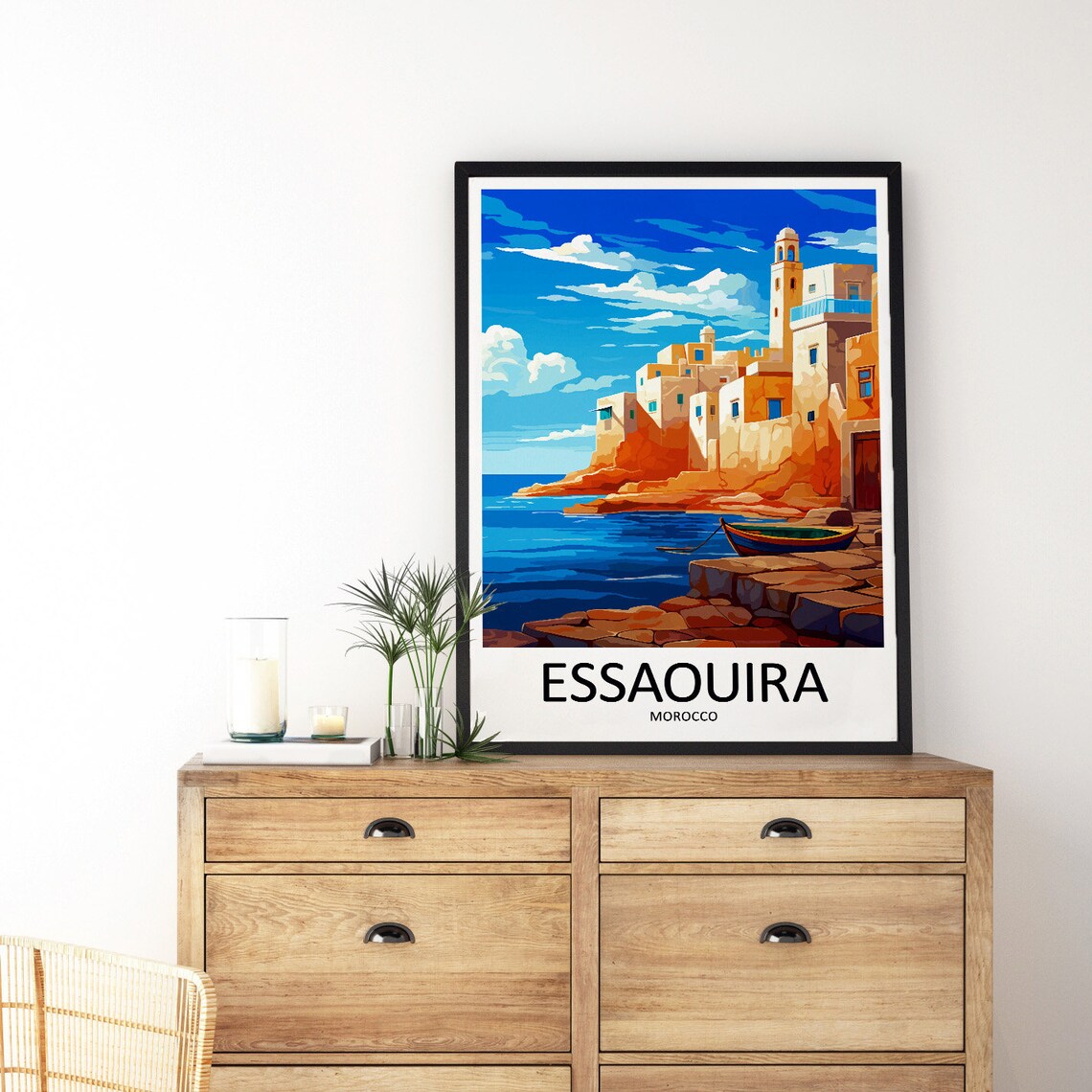 Essaouira Travel Poster, Morocco Wall Decor - Image 3