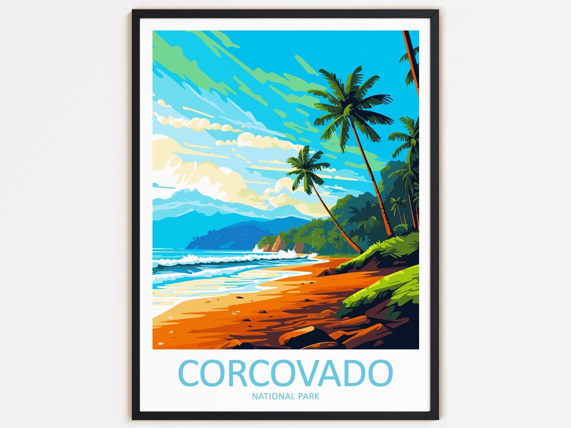 Corcovado National Park Travel Poster, Landscape