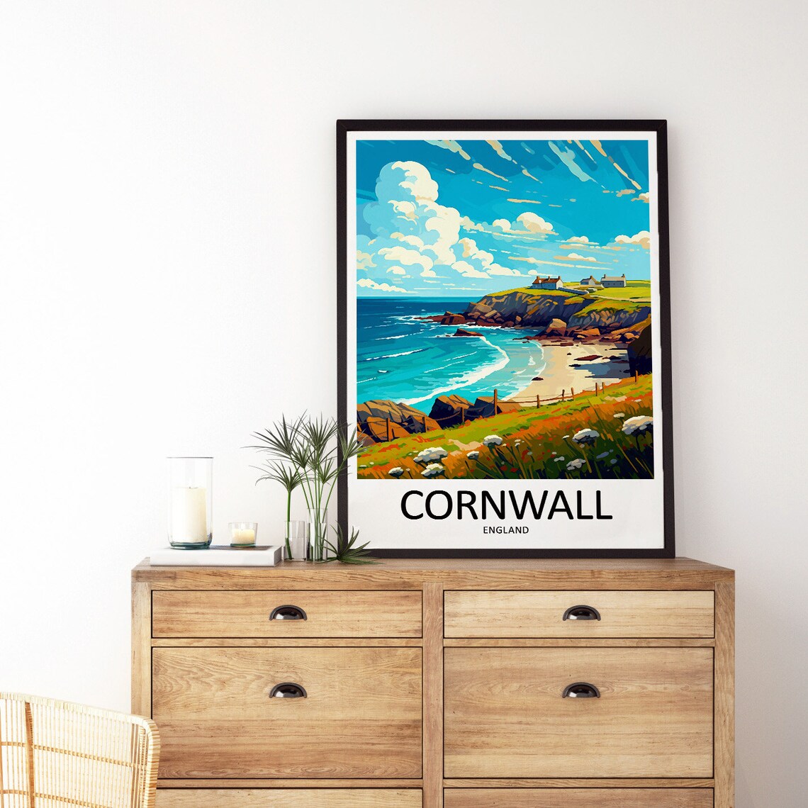 Cornwall Travel Poster, England Home Decor - Image 3