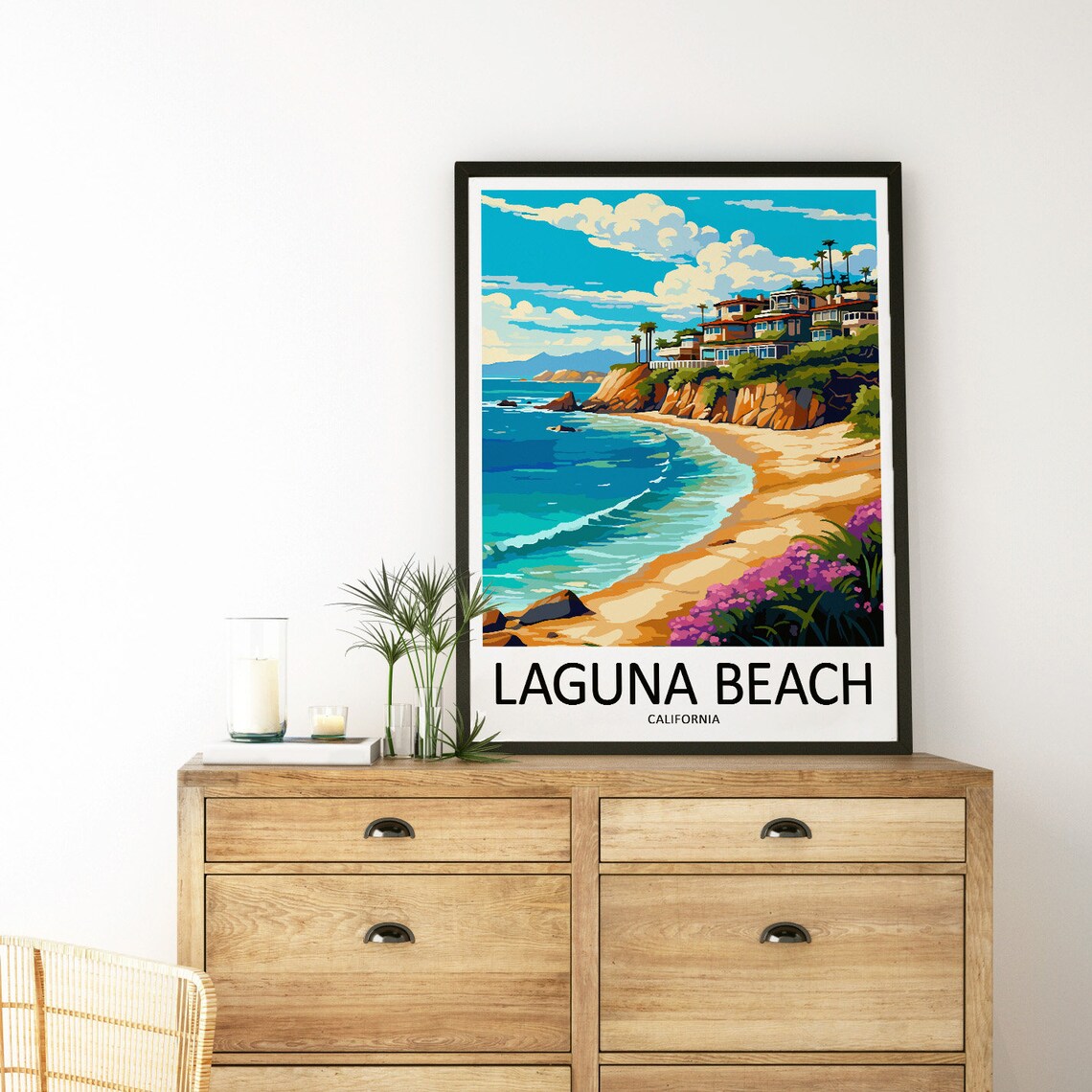 Laguna Beach Travel Poster, California Home Decor - Image 3