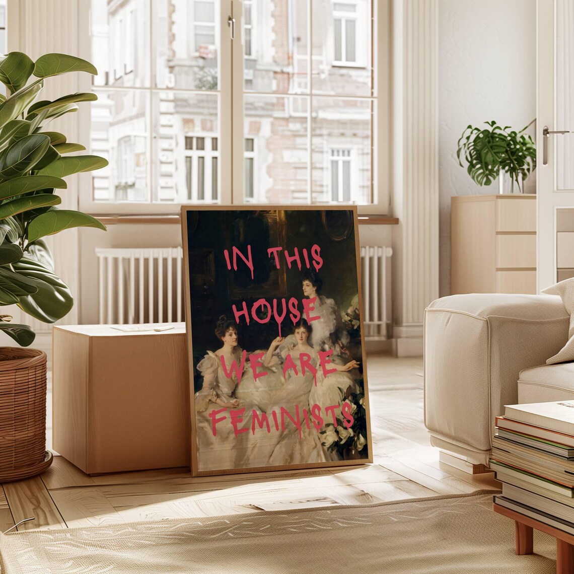 In This House We Are Feminist Art Print, Vintage - Image 6