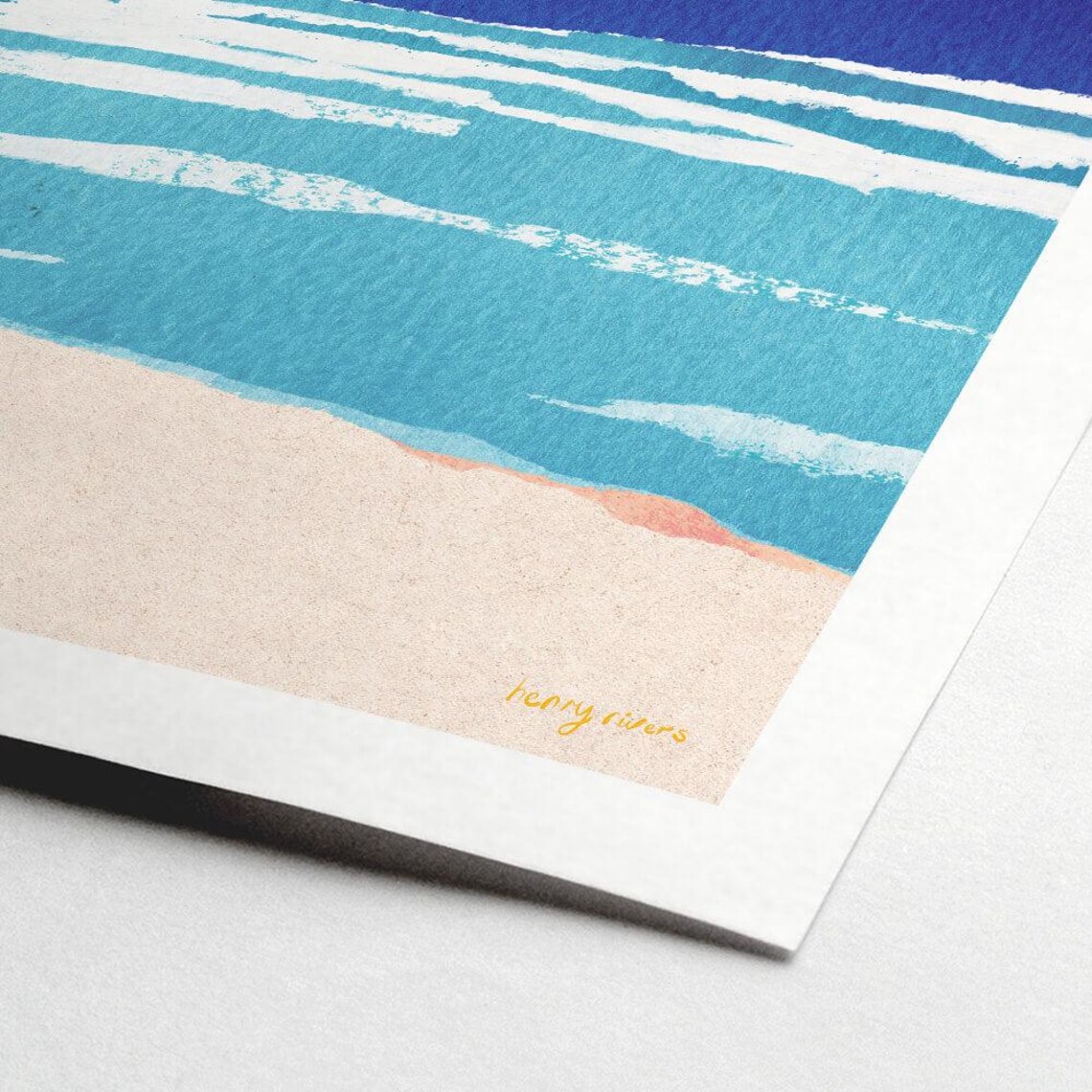 Ocean Sunset by Henry Rivers, Beach Travel Poster - Image 2