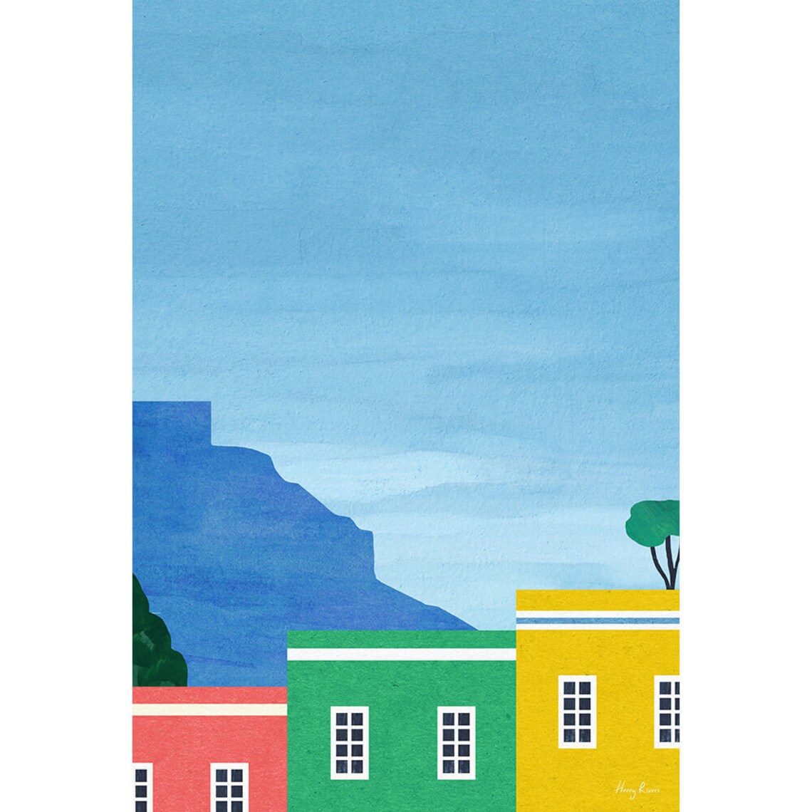 Bo Kaap, Capetown Travel Poster by Henry Rivers - Image 3