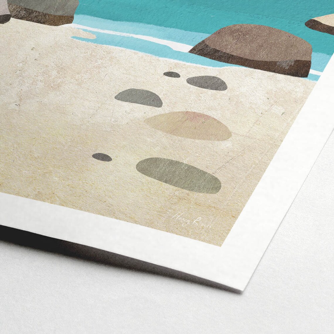 Penguins Boulders Beach Travel Poster, Henry Rivers - Image 2