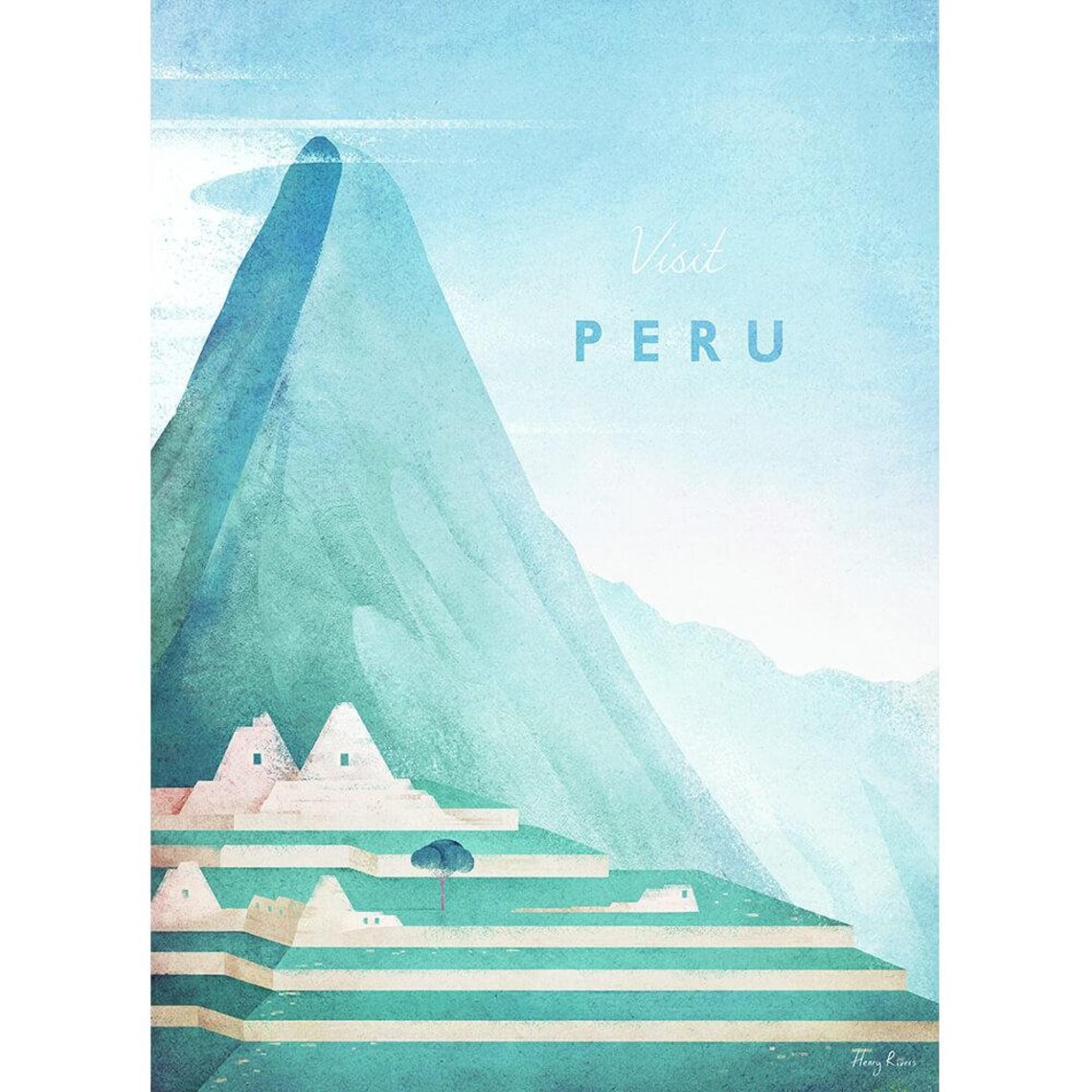 Peru Travel Poster, Machu Picchu Minimalist Vintage - Image 2