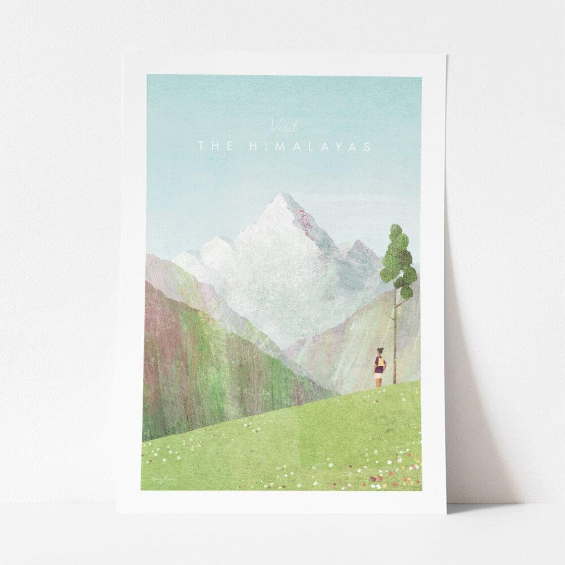 Himalayas Vintage Travel Poster, Minimalist Art Print - Image 4