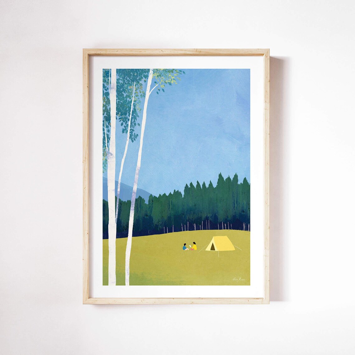 Camping In The Forest Print, Henry Rivers