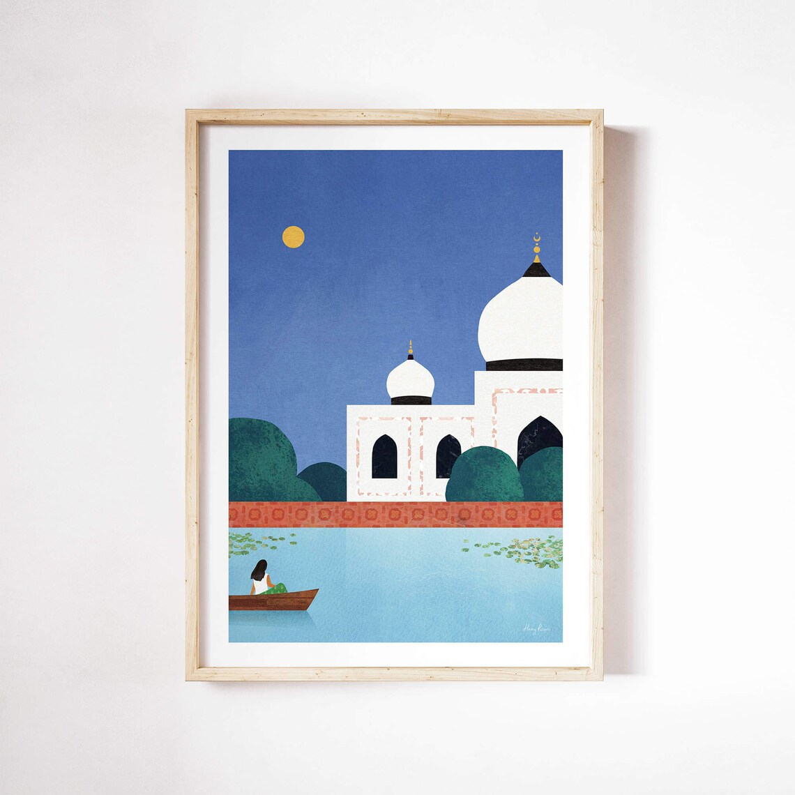 Taj Mahal Poster Print, Henry Rivers India