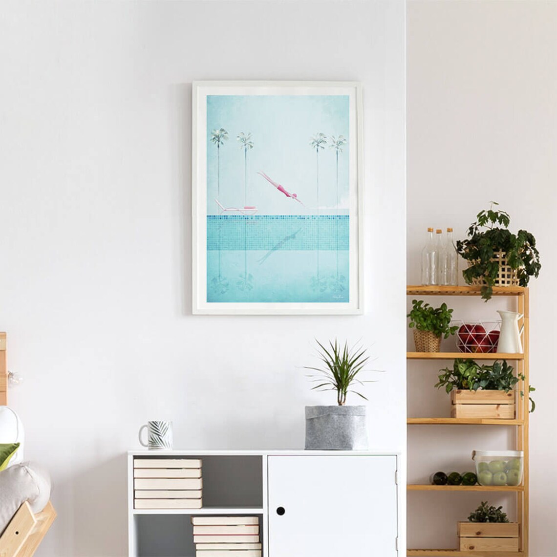 Swimming Pool Print by Henry Rivers, Dive Poster - Image 4