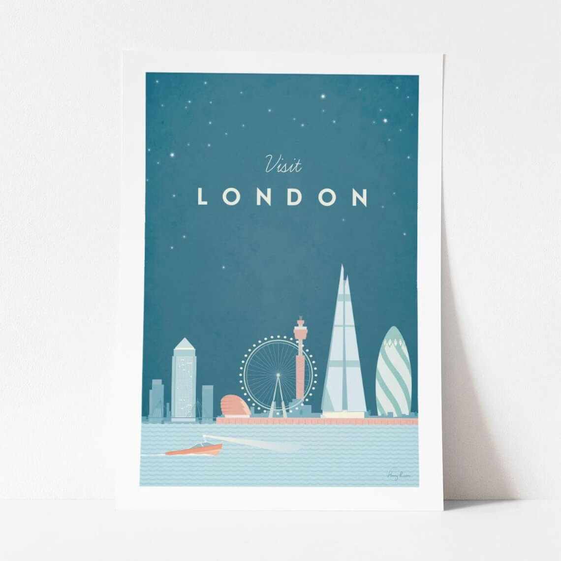 London Vintage Travel Poster, Minimalist Travel Art - Image 4