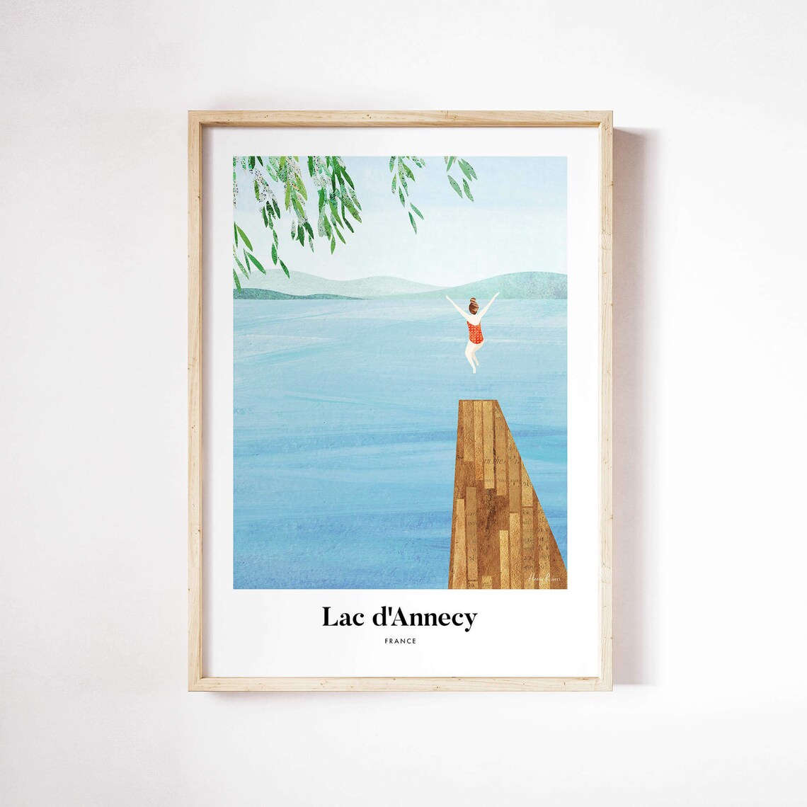 Lac Dannecy by Henry Rivers, Travel Poster