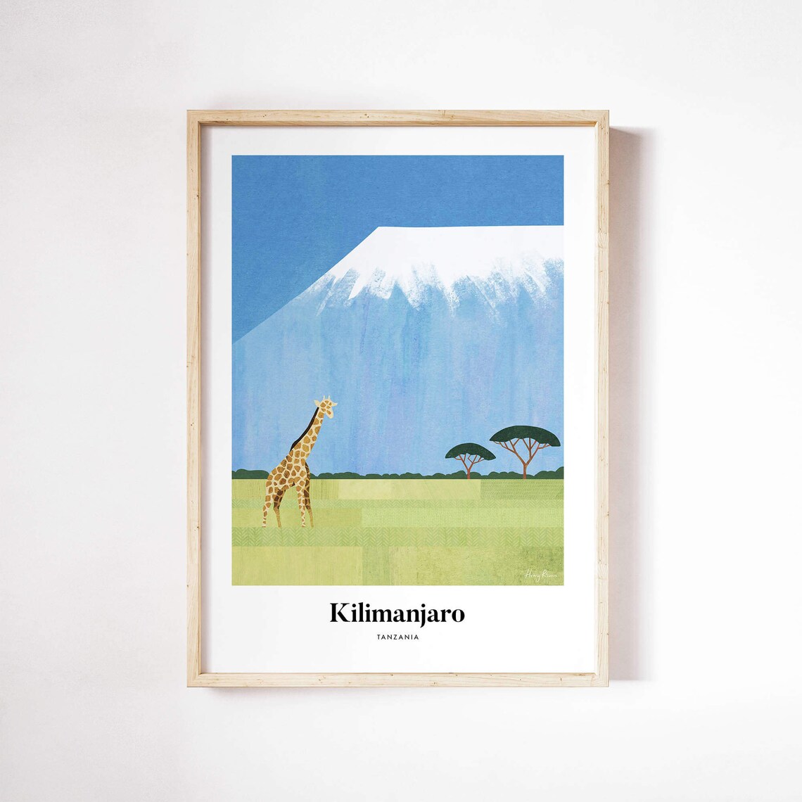 Kilimanjaro by Henry Rivers, Travel Poster
